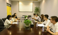 上海杨浦区知识产权局一行莅临微谱技术调研
